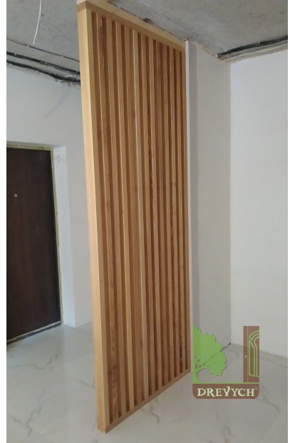 Interroom wooden partition made of pine Drevуch
